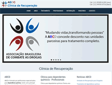 Tablet Screenshot of clinicarecuperacao.org